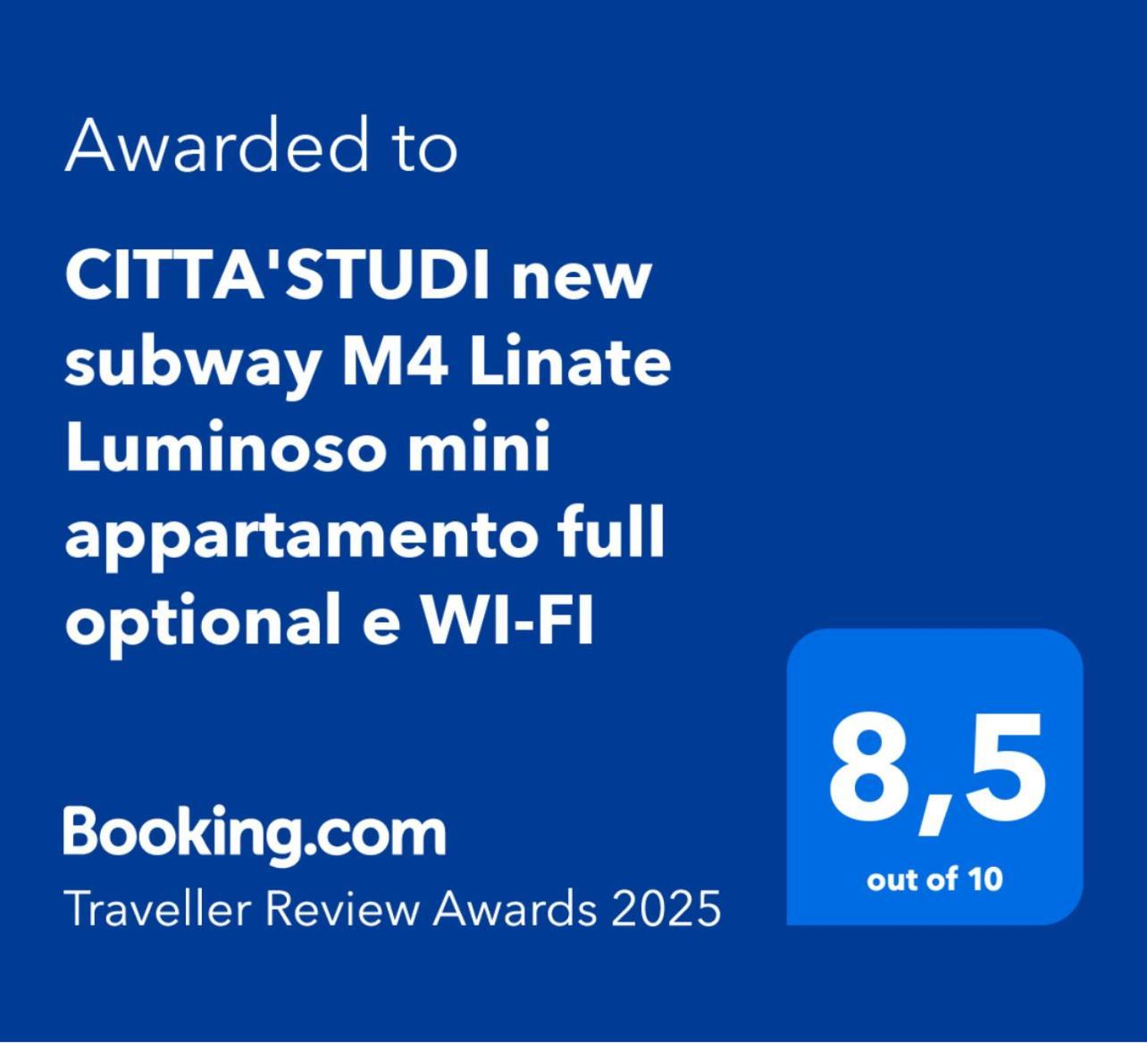 Citta Studi M4 Subway Linate, City Center 10 Min, Luminoso Appartamento Full Optional Wi-Fi Мілан Екстер'єр фото